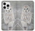 S1566 Snowy Owl White Owl Hülle Schutzhülle Taschen für iPhone 16 pro