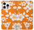 S2245 Hawaiian Hibiscus Orange Pattern Hülle Schutzhülle Taschen für iPhone 16 pro