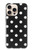 S2299 Black Polka Dots Hülle Schutzhülle Taschen für iPhone 16 pro
