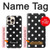 S2299 Black Polka Dots Hülle Schutzhülle Taschen für iPhone 16 pro