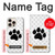 S2355 Paw Foot Print Hülle Schutzhülle Taschen für iPhone 16 pro
