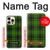 S2373 Tartan Green Pattern Hülle Schutzhülle Taschen für iPhone 16 pro