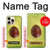 S2552 Avocado Fruit Hülle Schutzhülle Taschen für iPhone 16 pro