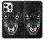 S2823 Black Wolf Blue Eyes Face Hülle Schutzhülle Taschen für iPhone 16 pro