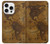S2861 Antique World Map Hülle Schutzhülle Taschen für iPhone 16 pro