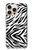 S3056 Zebra Skin Texture Graphic Printed Hülle Schutzhülle Taschen für iPhone 16 pro