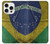 S3297 Brazil Flag Vintage Football Graphic Hülle Schutzhülle Taschen für iPhone 16 pro