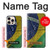 S3297 Brazil Flag Vintage Football Graphic Hülle Schutzhülle Taschen für iPhone 16 pro