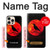 S3328 Crow Red Moon Hülle Schutzhülle Taschen für iPhone 16 pro