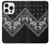 S3363 Bandana Black Pattern Hülle Schutzhülle Taschen für iPhone 16 pro