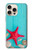 S3428 Aqua Wood Starfish Shell Hülle Schutzhülle Taschen für iPhone 16 pro