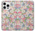 S3688 Floral Flower Art Pattern Hülle Schutzhülle Taschen für iPhone 16 pro