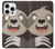 S3855 Sloth Face Cartoon Hülle Schutzhülle Taschen für iPhone 16 pro