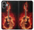 S0415 Fire Guitar Burn Hülle Schutzhülle Taschen für iPhone 16 plus