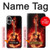 S0415 Fire Guitar Burn Hülle Schutzhülle Taschen für iPhone 16 plus