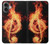 S0493 Music Note Burn Hülle Schutzhülle Taschen für iPhone 16 plus