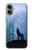 S0935 Wolf Howling in Forest Hülle Schutzhülle Taschen für iPhone 16 plus