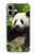 S1073 Panda Enjoy Eating Hülle Schutzhülle Taschen für iPhone 16 plus