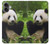 S1073 Panda Enjoy Eating Hülle Schutzhülle Taschen für iPhone 16 plus