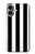 S2297 Black and White Vertical Stripes Hülle Schutzhülle Taschen für iPhone 16 plus