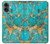 S2906 Aqua Turquoise Stone Hülle Schutzhülle Taschen für iPhone 16 plus