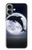 S3510 Dolphin Moon Night Hülle Schutzhülle Taschen für iPhone 16 plus