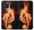 S0493 Music Note Burn Hülle Schutzhülle Taschen für iPhone 16 pro max