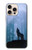 S0935 Wolf Howling in Forest Hülle Schutzhülle Taschen für iPhone 16 pro max