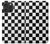 S1611 Black and White Check Chess Board Hülle Schutzhülle Taschen für iPhone 16 pro max