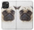 S1852 Pug Dog Hülle Schutzhülle Taschen für iPhone 16 pro max