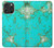 S2377 Turquoise Gemstone Texture Graphic Printed Hülle Schutzhülle Taschen für iPhone 16 pro max