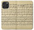 S2504 Vintage Music Sheet Hülle Schutzhülle Taschen für iPhone 16 pro max