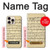 S2504 Vintage Music Sheet Hülle Schutzhülle Taschen für iPhone 16 pro max