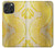 S2713 Yellow Snake Skin Graphic Printed Hülle Schutzhülle Taschen für iPhone 16 pro max