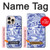S2768 Willow Pattern Graphic Hülle Schutzhülle Taschen für iPhone 16 pro max