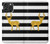 S2794 Black and White Striped Deer Gold Sparkles Hülle Schutzhülle Taschen für iPhone 16 pro max