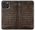 S2850 Brown Skin Alligator Graphic Printed Hülle Schutzhülle Taschen für iPhone 16 pro max