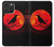 S3328 Crow Red Moon Hülle Schutzhülle Taschen für iPhone 16 pro max
