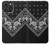 S3363 Bandana Black Pattern Hülle Schutzhülle Taschen für iPhone 16 pro max