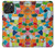 S3391 Abstract Art Mosaic Tiles Graphic Hülle Schutzhülle Taschen für iPhone 16 pro max