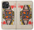 S3429 Queen Hearts Card Hülle Schutzhülle Taschen für iPhone 16 pro max