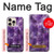 S3713 Purple Quartz Amethyst Graphic Printed Hülle Schutzhülle Taschen für iPhone 16 pro max