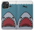 S3825 Cartoon Shark Sea Diving Hülle Schutzhülle Taschen für iPhone 16 pro max