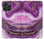 S3896 Purple Marble Gold Streaks Hülle Schutzhülle Taschen für iPhone 16 pro max