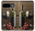 S1316 Grapes Bottle and Glass of Red Wine Hülle Schutzhülle Taschen für Google Pixel 9
