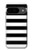 S1596 Black and White Striped Hülle Schutzhülle Taschen für Google Pixel 9