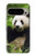 S1073 Panda Enjoy Eating Hülle Schutzhülle Taschen für Google Pixel 9 Pro