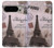S2211 Paris Postcard Eiffel Tower Hülle Schutzhülle Taschen für Google Pixel 9 Pro