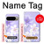 S2361 Purple White Flowers Hülle Schutzhülle Taschen für Google Pixel 9 Pro