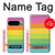 S2363 Rainbow Pattern Hülle Schutzhülle Taschen für Google Pixel 9 Pro